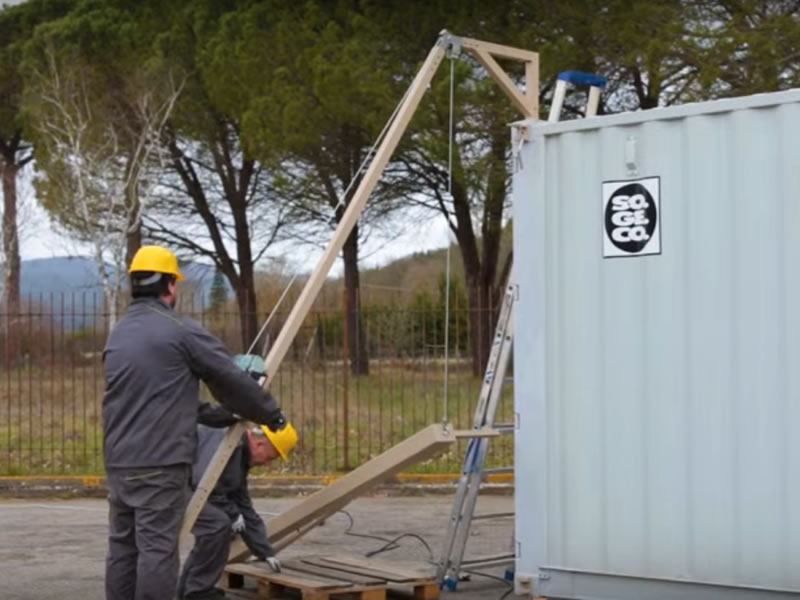 ARGANO DI AGGANCIO PER SOLLEVATORI CONTAINER
